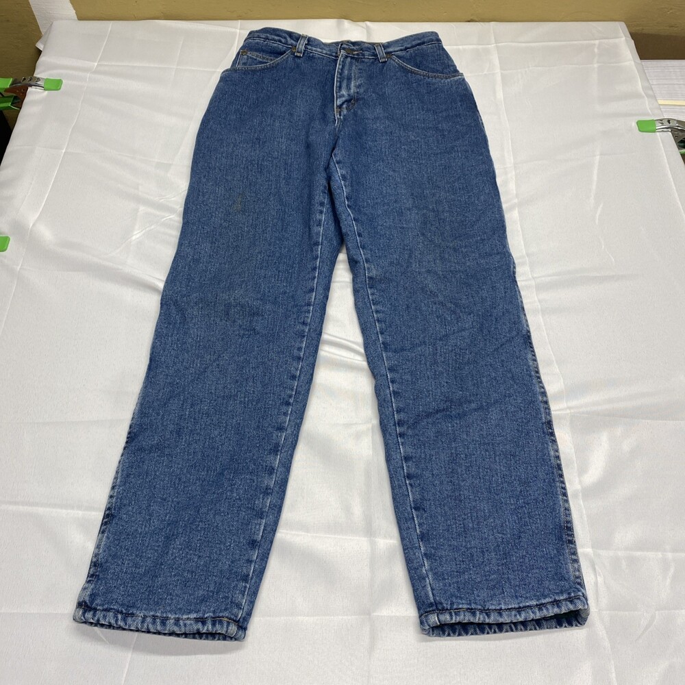 Wrangler Rugged Wear for Women Fleece Lined Denim Jeans Blue Size 17/18x30
